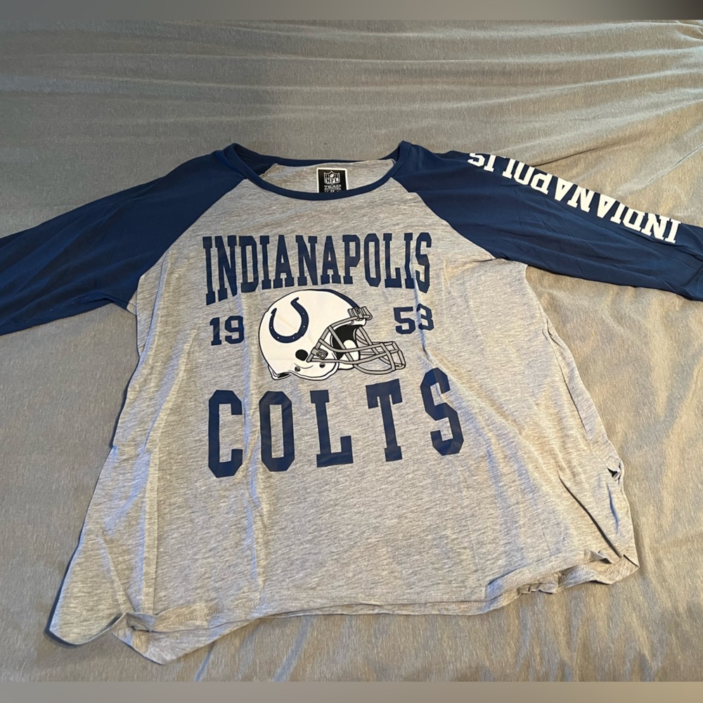 Indianapolis Colts 3/4 sleeve shirt 2x